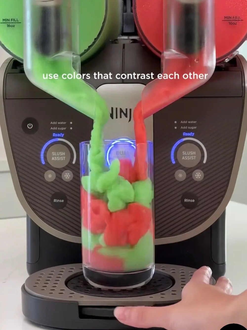 Ninja™ SLUSHi™ Twist Slushie Machine in green, 10+ Servings
